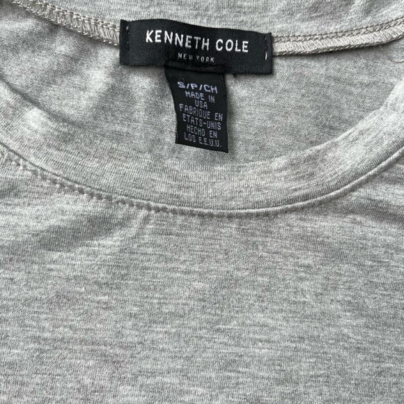 Kenneth Cole New York Gray Stretch Diamond Logo Tee - Picture 3 of 5